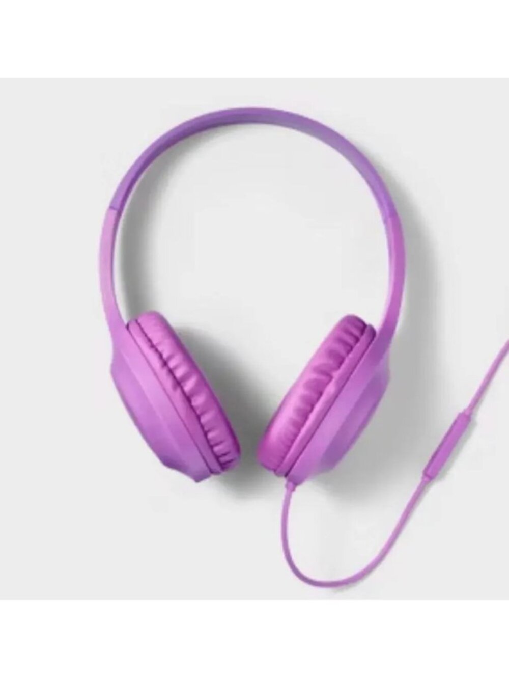 Heyday Wired Headphones Purple With 3.5mm Aux Cable Microphone & Comfort Fit Des